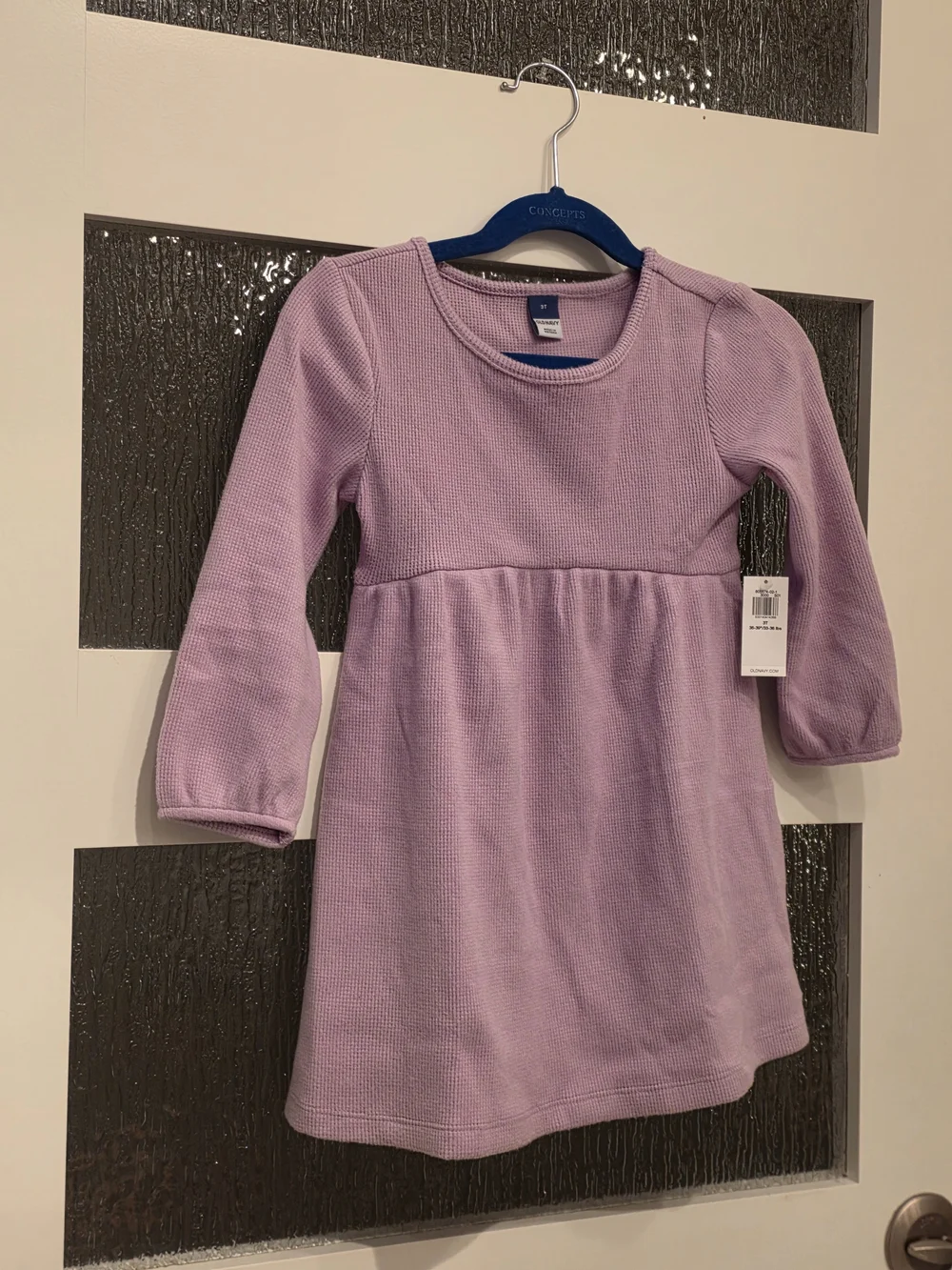 Old Navy Lavender Long-Sleeve Knit Dress for Girls